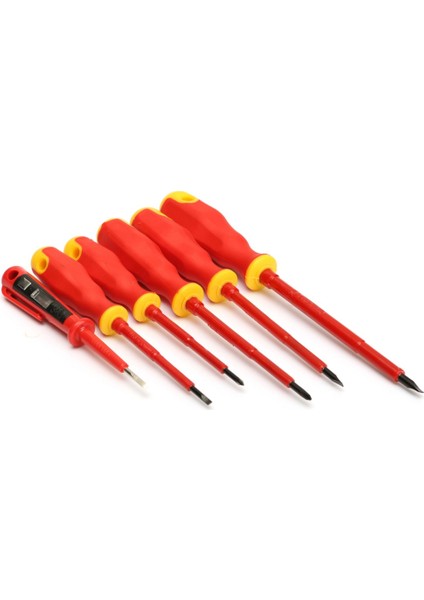 Alet Pratik 6 Adet Izoleli Temel Elektrikçi Tornavida Takımı