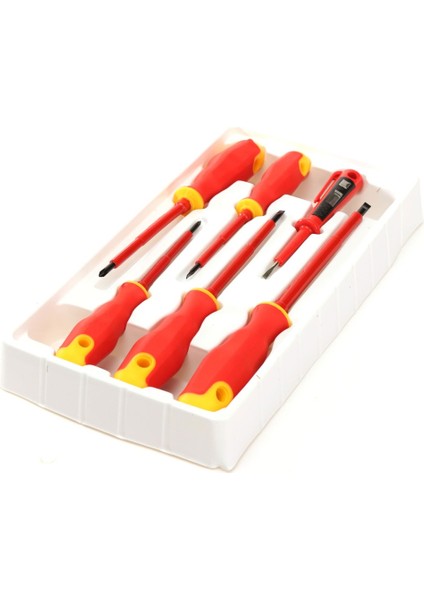 Alet Pratik 6 Adet Izoleli Temel Elektrikçi Tornavida Takımı modelleri