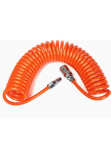 Aracı 6m 19.7ft 8mm x 5mm Esnek Pu Geri Tepme Hortumu Yay Tüpü Kompresör Hava Aracı Için