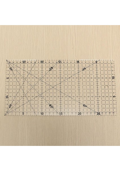 Kapitone Dikiş Parçalı Örtü Ayak Hizalanmış Cetvel Izgara Kesme Terzi El Sanatları Ölçek fırsatları