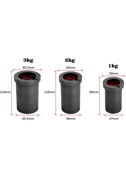 Yüksek Saflıkta Erime 1kg Grafit Pota Yüksek Sıcaklık Aurum ve Galaktik Metal Eritme Araçları Için Iyi Isı Transferi Performansı fırsatları