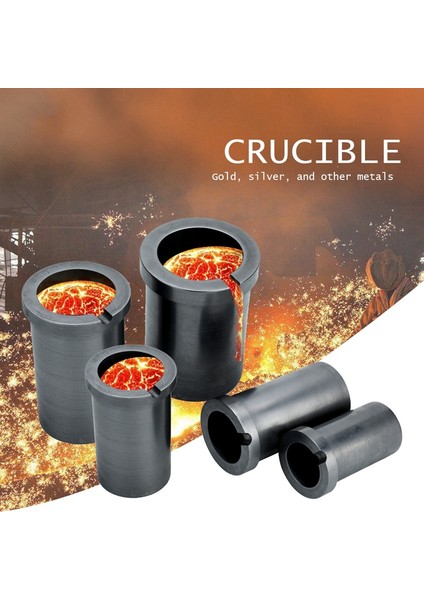 Yüksek Saflıkta Erime 1kg Grafit Pota Yüksek Sıcaklık Aurum ve Galaktik Metal Eritme Araçları Için Iyi Isı Transferi Performansı indirimleri