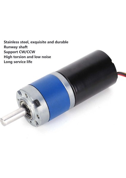 Elektrik Motorları Fırçasız Dc Hız Azaltma Motoru Metal Dişli 36MM Yüksek Burulma Düşük Gürültülü 24V