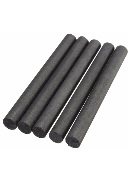 Alet 5 Adet %99,99 Grafit Elektrot Silindir Çubuğu Siyah Uzunluk 100MM Çap 10MM