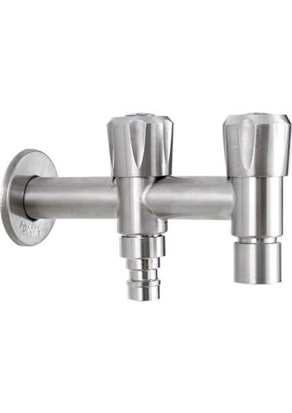 Çift Kolu Lavabo Bataryaları Çamaşır Makinesi Muslukları Duvara Monte Vana Paslanmaz Çelik Su Musluğu Çamaşır Bahçe Mutfak Banyo
