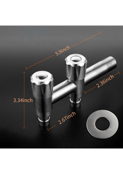 Çift Kolu Lavabo Bataryaları Çamaşır Makinesi Muslukları Duvara Monte Vana Paslanmaz Çelik Su Musluğu Çamaşır Bahçe Mutfak Banyo fırsatları