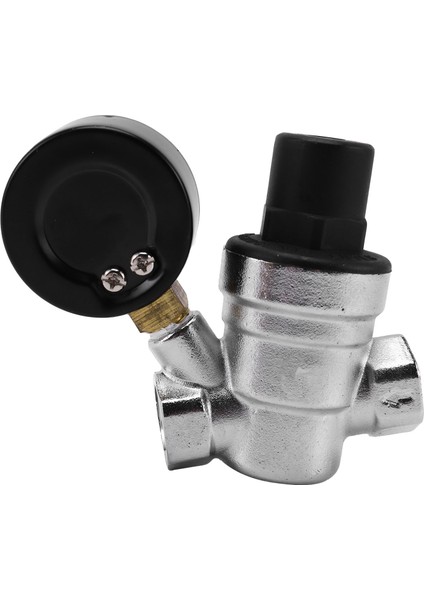 1/2 Inç Su Basınç Regülatörü Göstergeli Basınç Koruma Valfi Musluk Suyu Basıncı Düşürücü Valf DN15, Basınç Regülatörü indirimleri