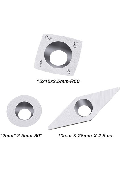 3 Adet Karbür Kesiciler Uçlar Seti Woodturning Için Karbür Kesiciler Kombinasyon Seti Kare Yuvarlak ve Elmas Şekilli(Yurt Dışından) fiyatları