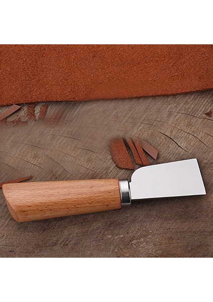 Ahşap Renk Diy Leather Craft Skiving Keskin Saplı Bıçak Leathercraft Hanork Diy Aracı Yeni modelleri
