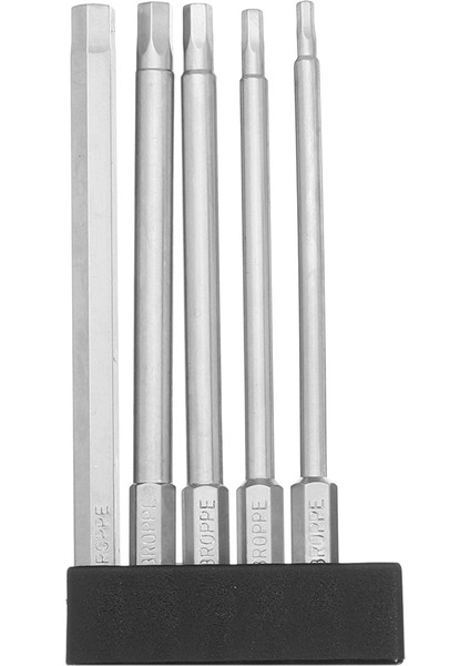 Aracı Broppe 5 Adet 100MM H2.5-H6 Altıgen Başlı Tornavida Ucu 1/4 Inç Altıgen Şaft Manyetik Tornavida Uçları fırsatları