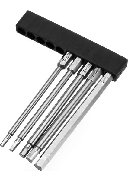 Aracı Broppe 5 Adet 100MM H2.5-H6 Altıgen Başlı Tornavida Ucu 1/4 Inç Altıgen Şaft Manyetik Tornavida Uçları indirimleri