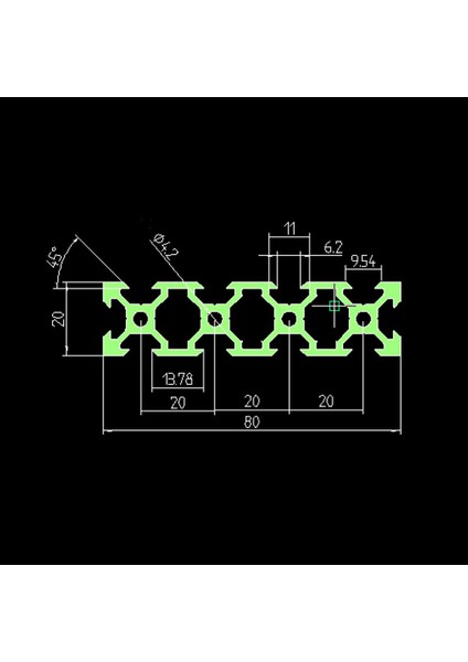 Yeni Araç Machifit 300MM Siyah 2080 V-Yuvası Alüminyum Profil Ekstrüzyon Çerçeve Cnc Aracı Dıy Için indirimleri