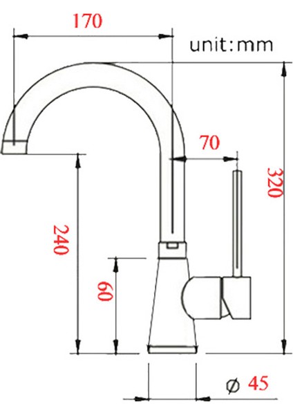 Pratik Tapcet G1/2'' 180° Dönebilen Mutfak Banyo Havzası Evye Bataryası Prinç Krom Sıcak / Soğuk Su Mikser Musluğu indirimleri