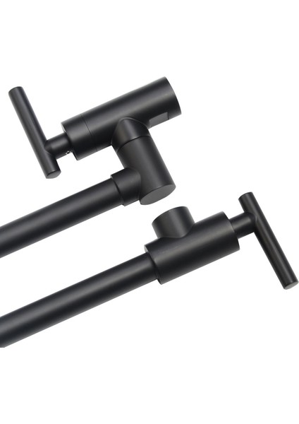 Katı Bakır Tencere Dolgu Mutfak Bataryası Duvara Monte Tek Soğuk Musluk Salıncak Bacalı - Siyah Boya fiyatları