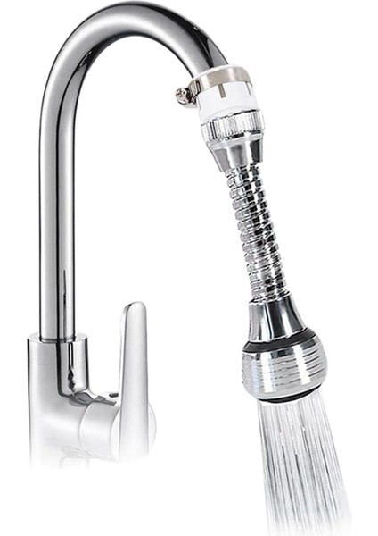Quanbu 2X360 Derece Dönebilen Döner Musluk Su Tasarrufu Filtre Püskürtücü Banyo Mutfak Dokunun Memesi Filtre Adaptörü fiyatları