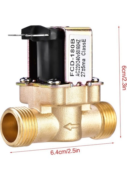 1/2 Inç Ac 220V Normalde Kapalı Br Elektrik Solenoid Su Kontrolü Için Manyetik Valf Kimyasal Sıvı Endüstrisi Mps