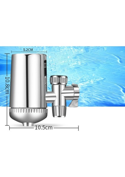 Guangdong Spirit Diatom Seramik Musluk Suyu Filtresi Mutfak Musluk Su Filtresi Paslanmaz Çelik Musluk Suyu Arıtma Klor Koku Kirleticileri Azaltmak(Yurt Dışından)