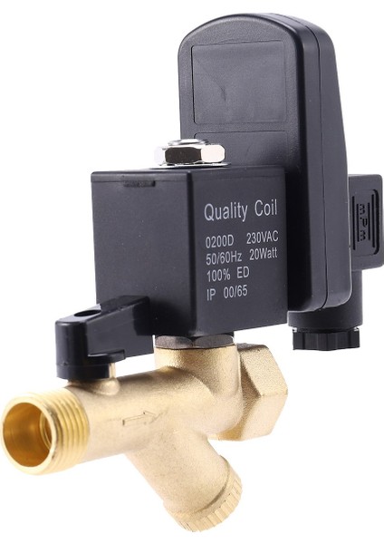 1/4 Inç AC220V 1.6mpa Elektronik Tahliye Vanası Zamanlı Hava Kompresörü Gaz Tankı Otomatik 2 Yollu Dayanıklı Tahliye Vanası