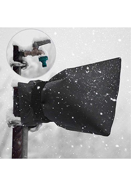 Kış Için Dış Mekan Musluk Kapakları, Su Geçirmez Bahçe Hortumu Yalıtım Çorapları Donma Koruma Kapağı, Donma Önlemeleri, Patlama BORULARI,18X14CM(4 Paket Siyah) indirimleri