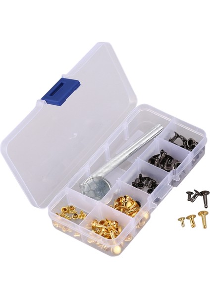 63 Adet Set Çıtçıt Seti 12MM Metal Çıtçıt Düğmeler 2 Parçalı Pres Çiviler Sabitleme Aletleri 2 Renk Giysiler Giysiler Çıtçıt Seti Ceket Kotları Bilezik Çantalar Giymek(Yurt Dışından)