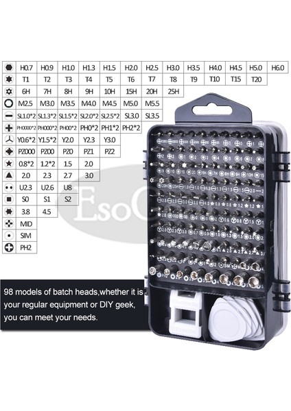 Esogoal 150 1 Hassas Tornavida Seti Tornavida Bit Cep Telefonu Onarım Aletler Seti Akıllı Telefon Bilgisayar Elektroniği Izle/cep Telefonu Sökün Onarım Araçları El Aletleri Kiti modelleri