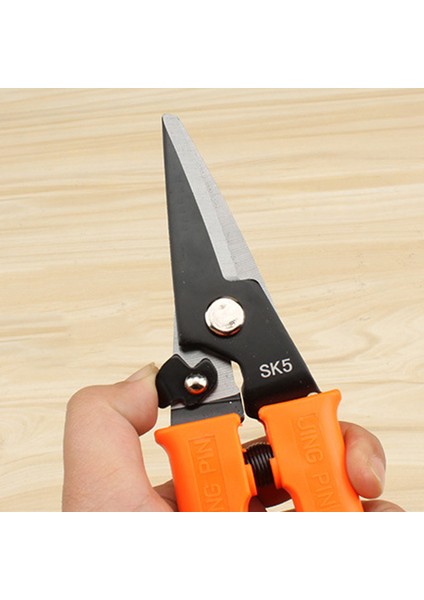 Kullanışlı Araçlar 8 Inç Havacılık Kalay Snips Ağır Hizmet Sac Kesim Çok Amaçlı Makas Kesme Pensesi El Aleti - Düz