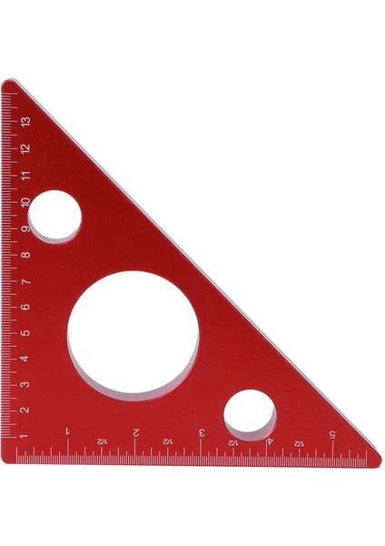 Kare Cetvel 5IN/13CM Dik Açı Üçgen Yükseklik Alüminyum Alaşımlı Marangoz Ölçme Aracı(Yurt Dışından)