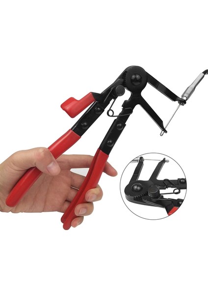 Uzaktan Hortum Kelepçe Aracı Pense 24INCH Bellek Kablosu Temizleme Aracı Ayarlanabilir Tel Araba Sıvı Su Borusu Onarım Için Ağır