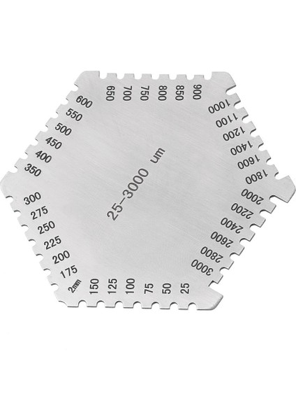 Yüksek Hassasiyetli Paslanmaz Çelik Islak Film Tarak 25-3000UM Kalınlık Ölçer(Yurt Dışından) fırsatları