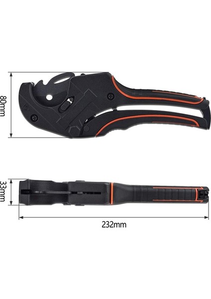 0- 42MM Plastik Boru Kesici Pvc Boru Kesici Ağır Hizmet Tipi Boru ve Tüp Kesici 1-5/8 İNÇ/42MM Pvc Boru Kesmek Için Toofor