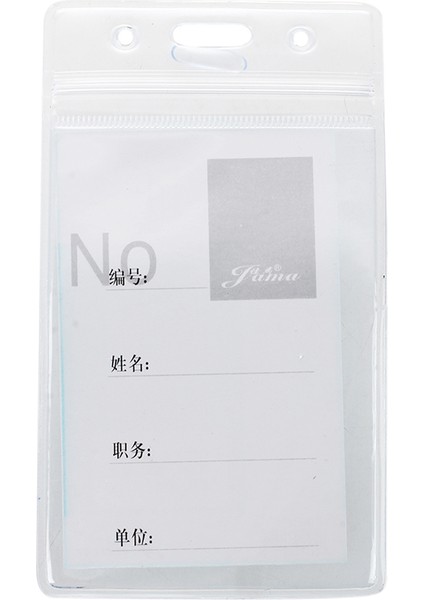 Dikey Şeffaf Plastik Kimlik Kartı Tutacağı W Boyun Askısı 2 Parça fırsatları