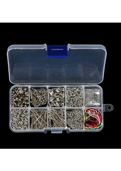 Takı Yapımı Aletler Kitleri Baş Pimleri Zincir Boncuklar El Yapımı Dıy Aksesuarlar ve Kutu Seti