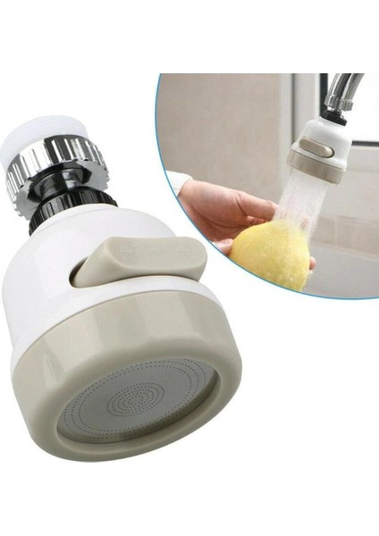 Musluk Takviyesi Üç Hız Ayarlı Sıçrama Korumalı Nozul Musluk Suyu Filtresi indirimleri