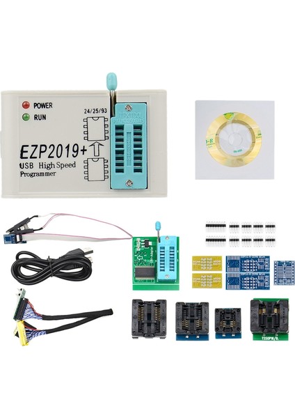 Tam Set Yüksek Hızlı USB Spı Programcısı + 12 Sop8 Klipsli Adaptör