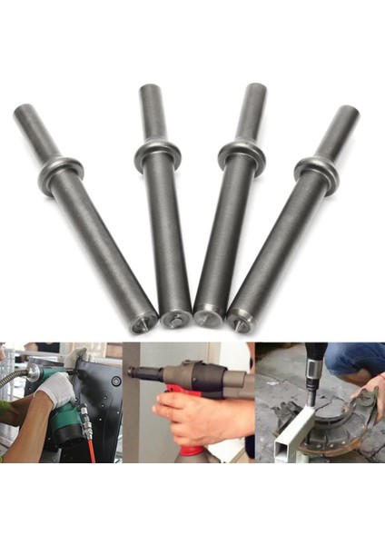 Kullanışlı Araçlar 3 Adet Set Hava Perçin Çekiç Pnömatik S Örs + 1x Tok Boru Kuplajlı