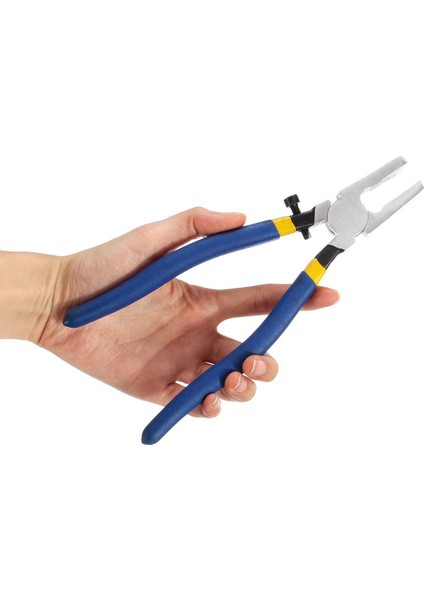 Eıtgzwas 8 Inç 1 Adet Mavi Kaymaz Kolu Kırma/kesme Cam Pense Vitray Araçları Düz Uçlu Kırıcı Pense Donanım El Aletleri(Yurt Dışından) fırsatları