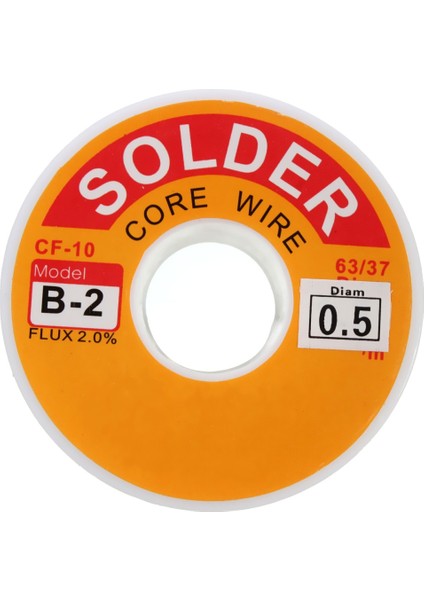 Alet 100G 63/37 Kalay Kurşun Rosin Çekirdek 0.5-2mm 2% Flux Reel Kaynak Hattı Lehim Teli 0.5mm