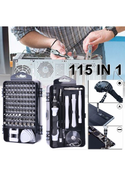 Telefon Tamir Aletleri Seti Tornavida Seti Hassas 115 1 Manyetik Torx Hex Bit Tornavida Uçları Yalıtımlı Çok Amaçlı Aletler fiyatları