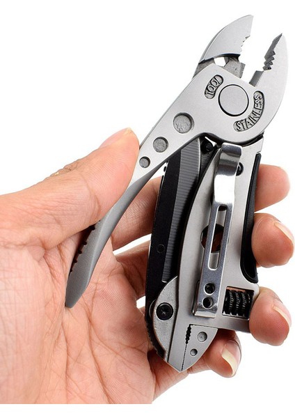 Multitool Açık Kamp Seyahat Çok Fonksiyonlu Metal Bıçak Pense Anahtarı Aracı