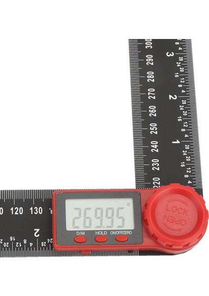 Karbon Fiber Çok Fonksiyonlu Açı Bulucu Di Tal Iletki Cetvel 360 Derece 200MM fırsatları