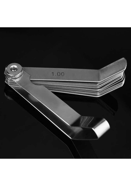 16 Metrik Feeler Ölçer Buji Boşluğu Ölçüm Aleti 0.05-1.00MM Dayanıklı