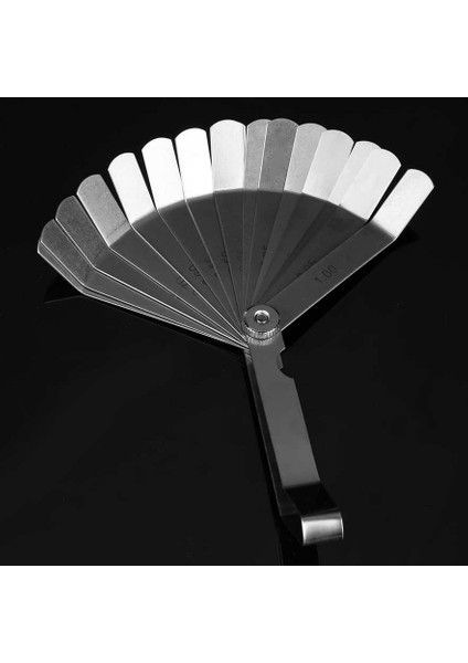 16 Metrik Feeler Ölçer Buji Boşluğu Ölçüm Aleti 0.05-1.00MM Dayanıklı