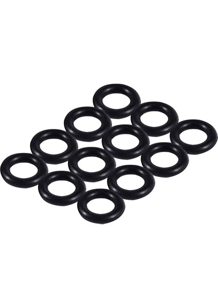 Siyah 9mm x 2.0mm Kauçuk Contalar Yağ Keçesi O Yüzük 12 Adet