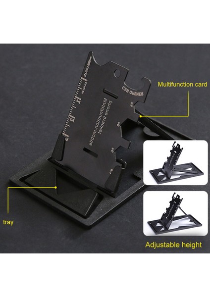 Çok Fonksiyonlu Mini Kart Şişe Açacağı Telefon Tutucu Cetvel Tornavida Aracı(Yurt Dışından)