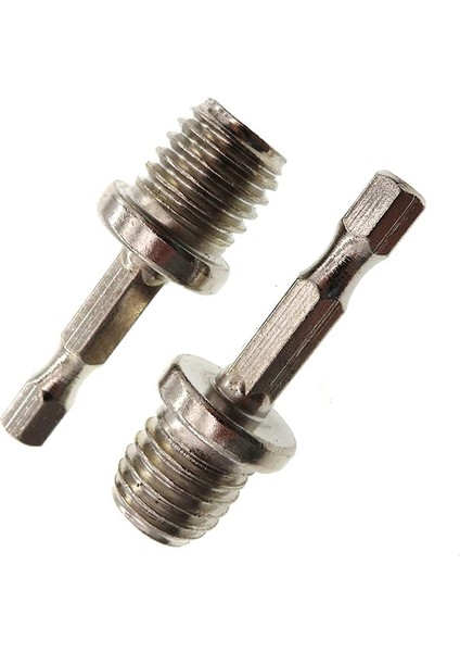 5 Adet Cam Cilalı Tornavida Bit Konu Adaptörü M14 6mm Shank Elektrikli Matkap ile Döner Destek Pedi Için modelleri