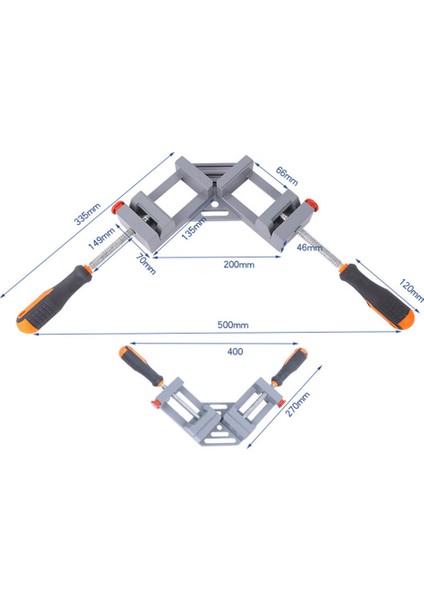 Alüminyum Saplı 90 Derece Sağ Açı Kelepçe Fotoğraf Köşe Klipsi Ağaç Işleme Mengenesi indirimleri