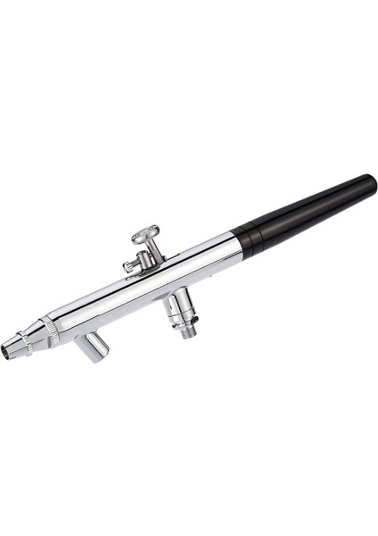 Sifon Besleme Çift Eylem 0.35MM Airbrush Kiti Püskürtme Aracı Hava Fırçası Makyaj Pastası Sanat Boyama Geçici Vücut, Çift Gözlüklü Komple Trakealı(Yurt Dışından)