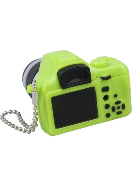 Mini Dijital Slr Fotoğraf Makinesi Tarzı LED Flaş Işığı Kilitleme Ses Anahtarlığı (Rastgele Renk) modelleri