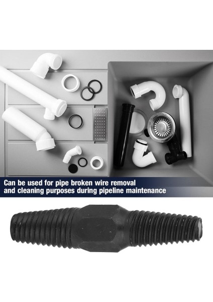 Çift Kafa Boru Kırık Vida Cıvata Çıkarıcı Hasarlı Vida Sökücü 1/2