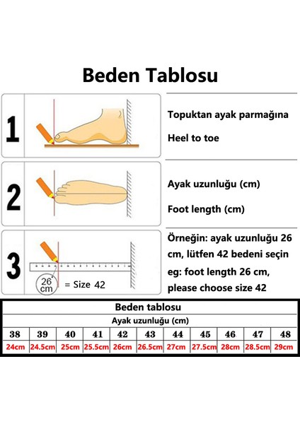 4 Mevsim Erkek Günlük Ayakkabı 38-46 (Yurt Dışından)